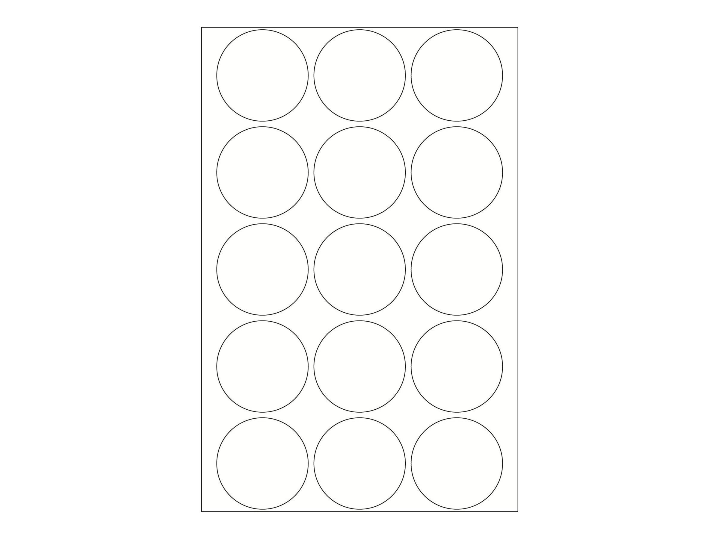 HERMA - Extra starker Klebstoff - durchsichtig - 32 mm rund 240 Etikett(en) (16 Bogen x 15)