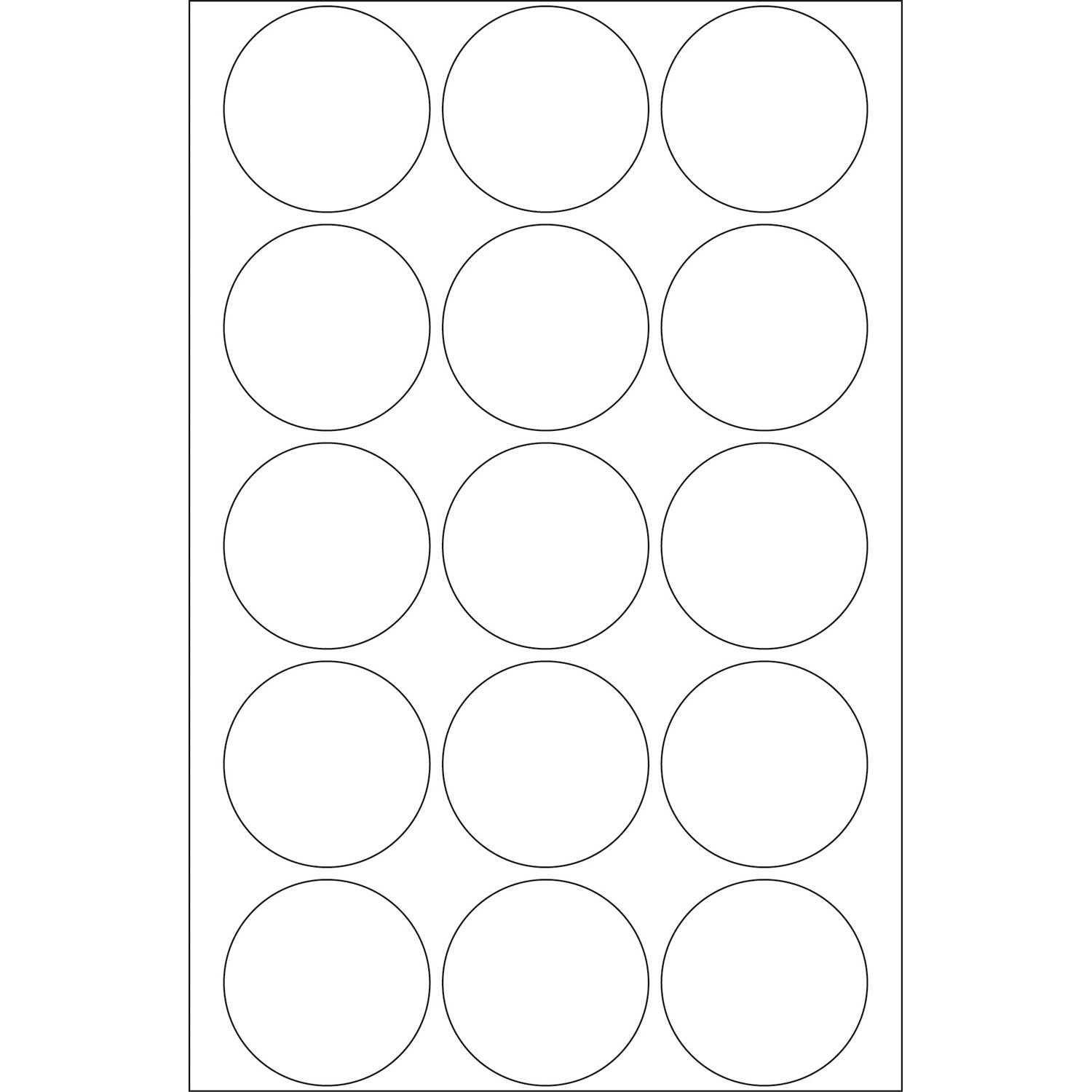 HERMA - Extra starker Klebstoff - durchsichtig - 32 mm rund 240 Etikett(en) (16 Bogen x 15)