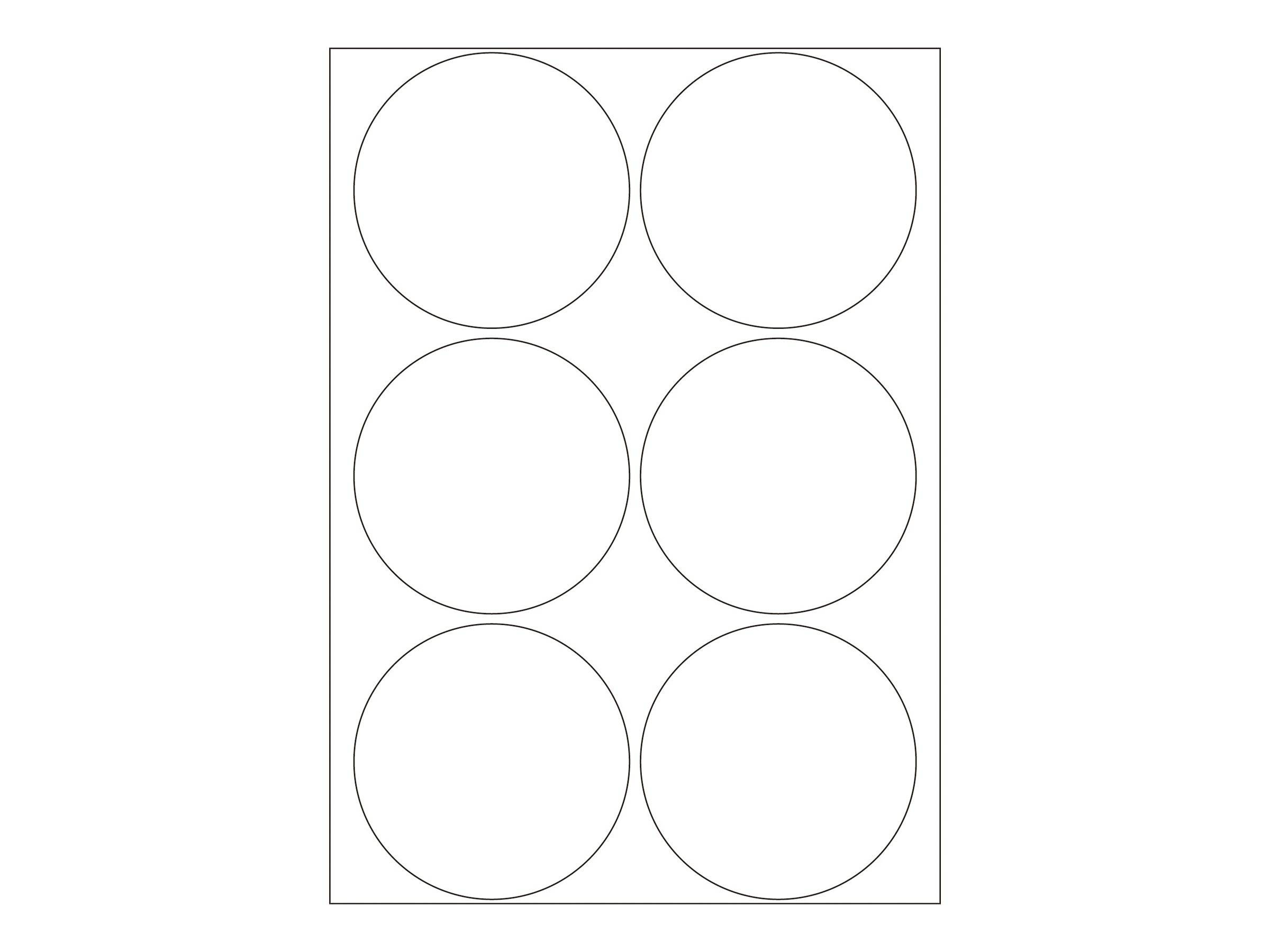 HERMA - Papier - matt - permanenter Klebstoff - weiß - 50 mm rund 192 Etikett(en) (32 Bogen x 6)