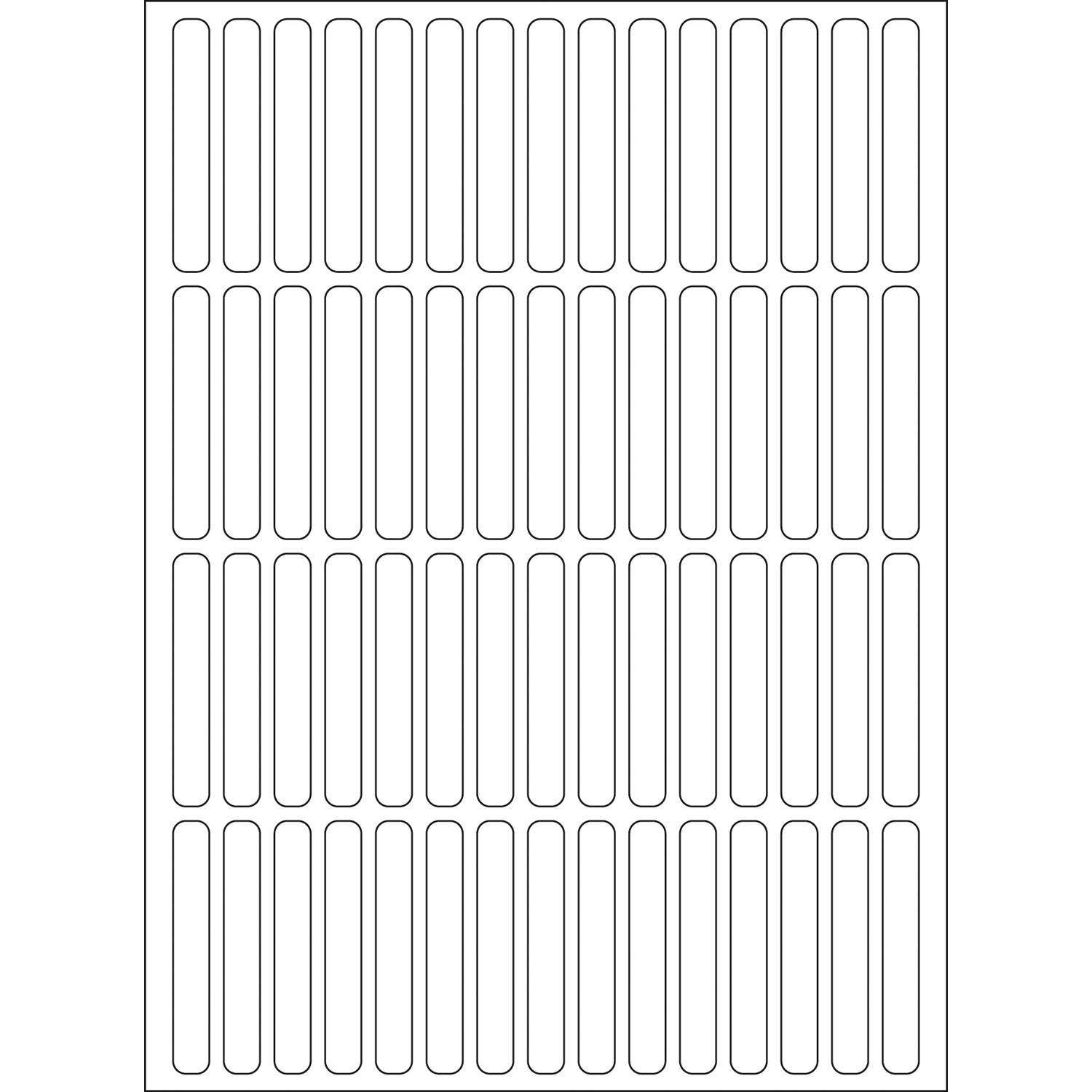 HERMA - Permanenter Klebstoff - weiß - 5 x 35 mm 1920 Etikett(en) (32 Bogen x 60)