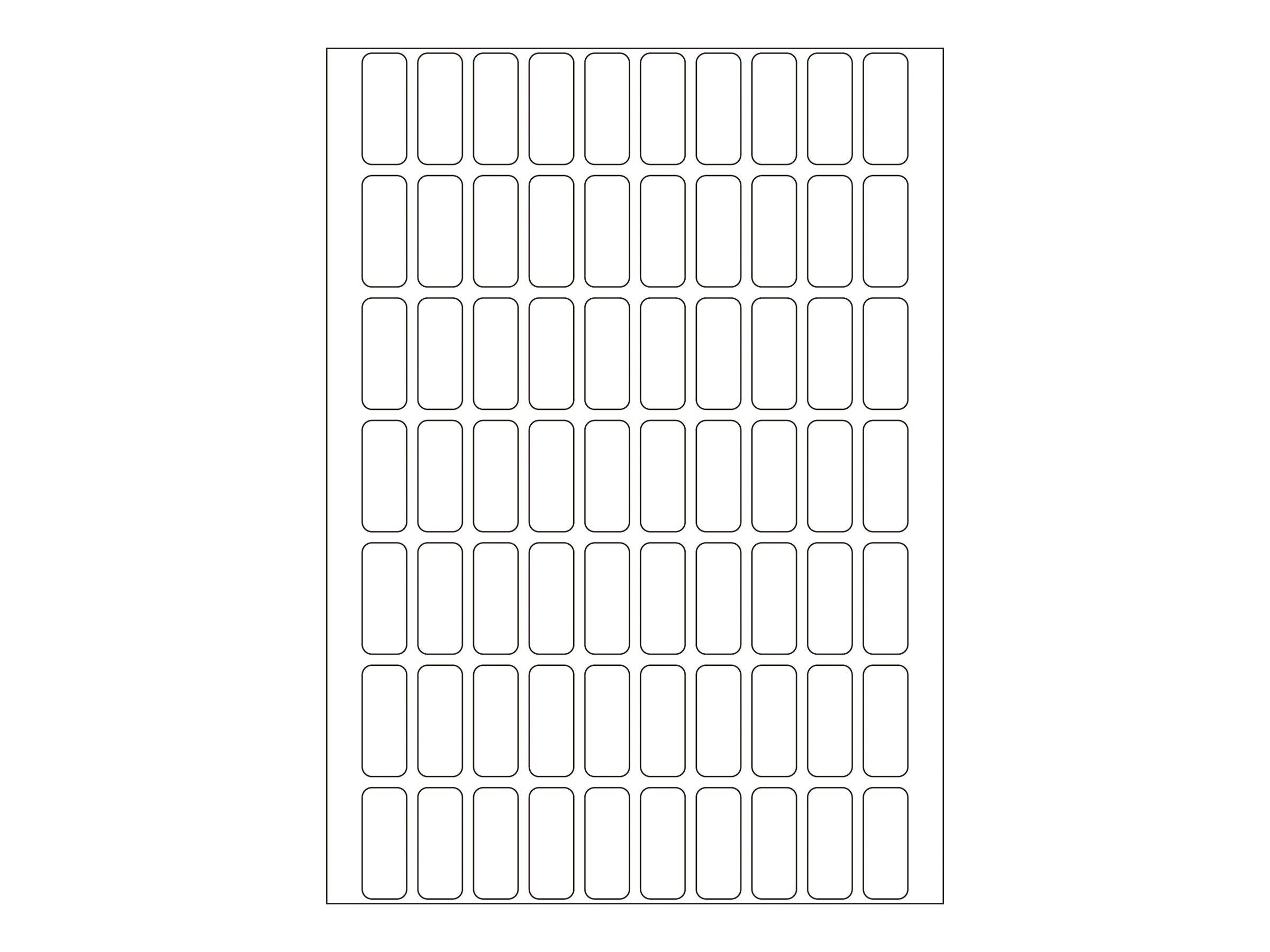 HERMA - Papier - selbstklebend - weiß - 8 x 20 mm 2240 Etikett(en) (32 Bogen x 70)