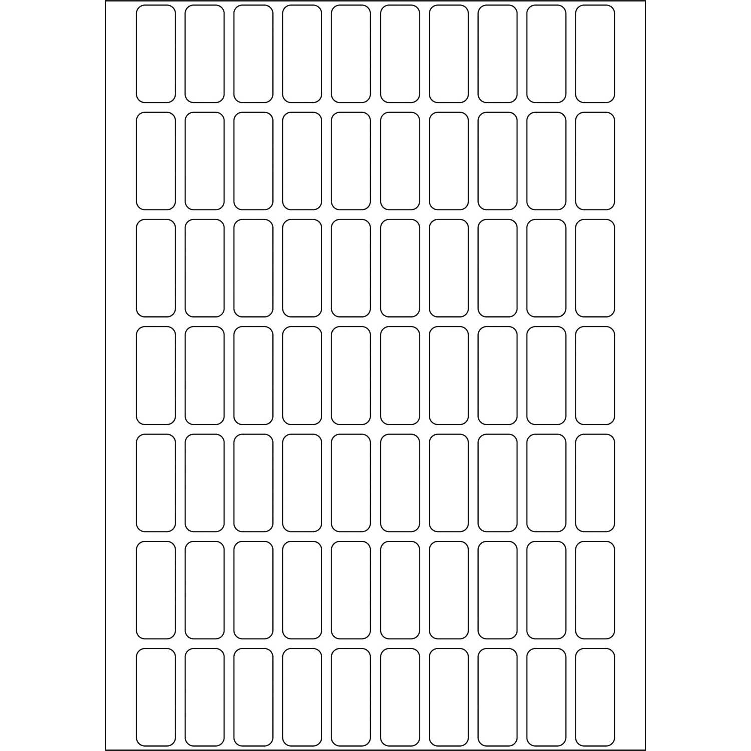 HERMA - Papier - selbstklebend - weiß - 8 x 20 mm 2240 Etikett(en) (32 Bogen x 70)