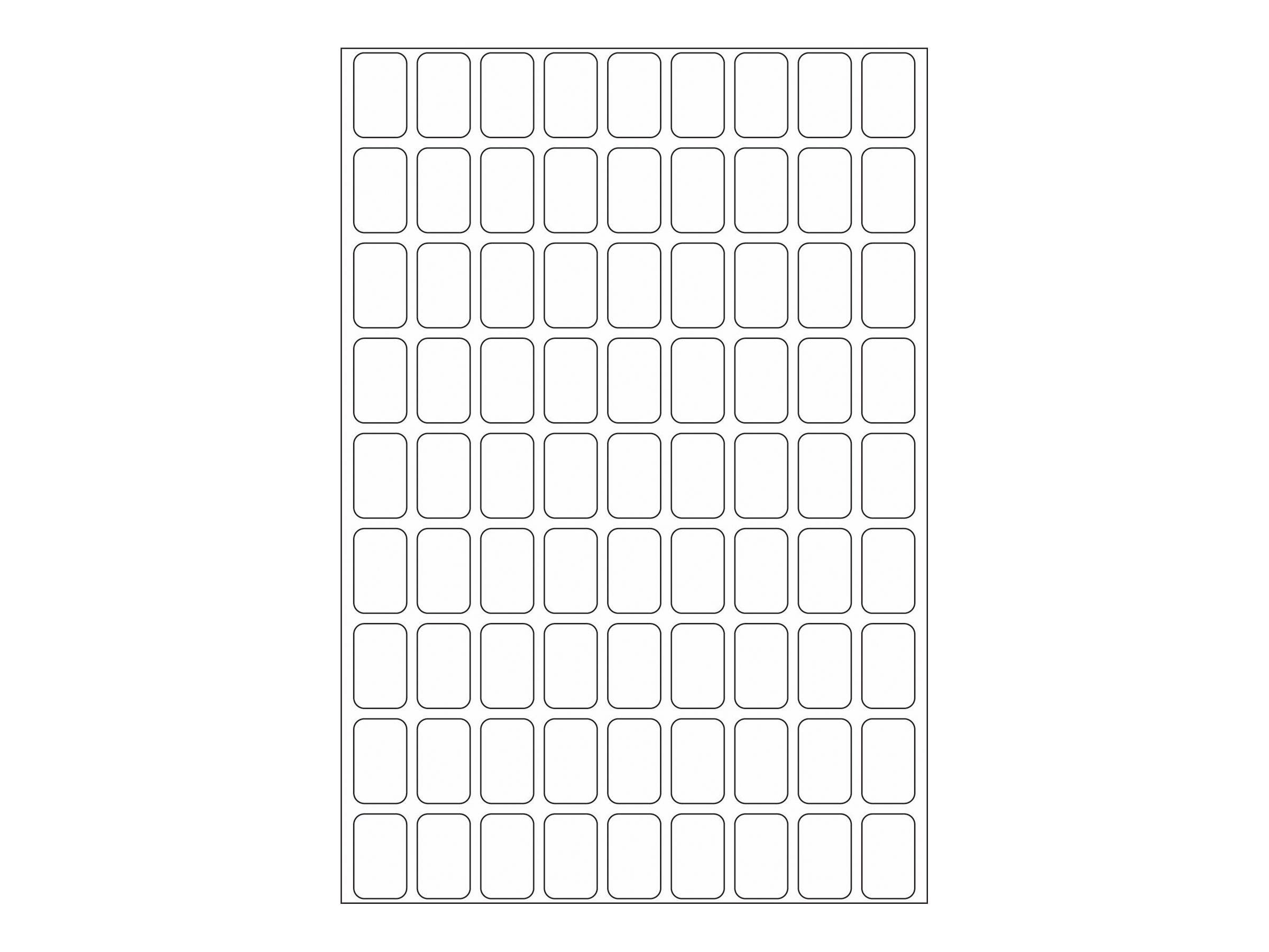 HERMA - Papier - selbstklebend - weiß - 10 x 16 mm 2592 Etikett(en) (32 Bogen x 81)