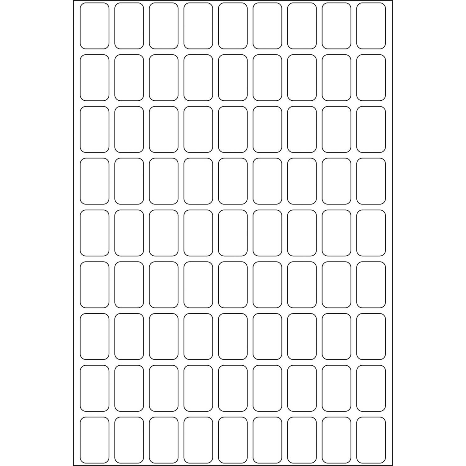 HERMA - Papier - selbstklebend - weiß - 10 x 16 mm 2592 Etikett(en) (32 Bogen x 81)