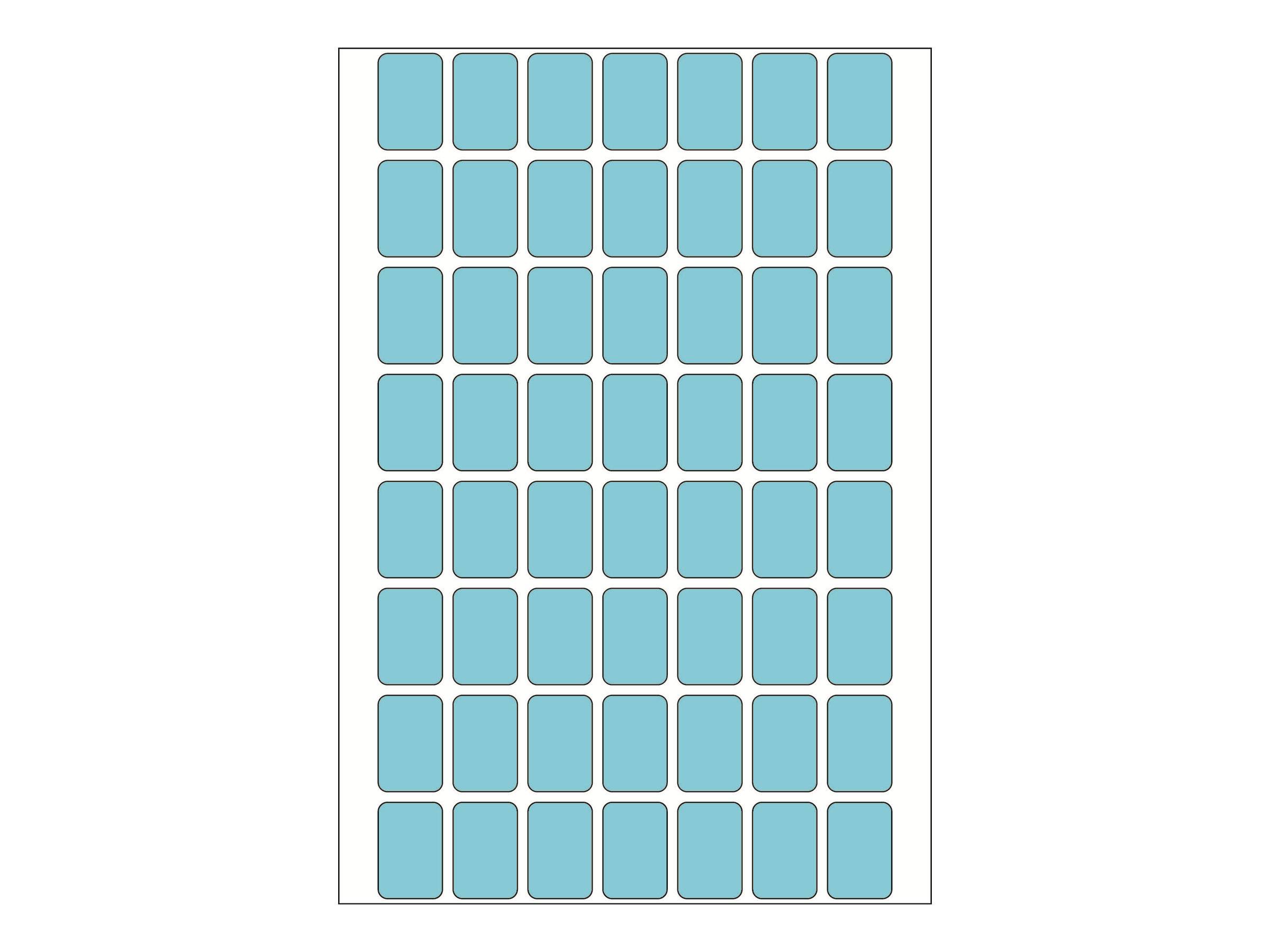 HERMA - Papier - selbstklebend - Blau - 12 x 18 mm 1792 Etikett(en) (32 Bogen x 56)