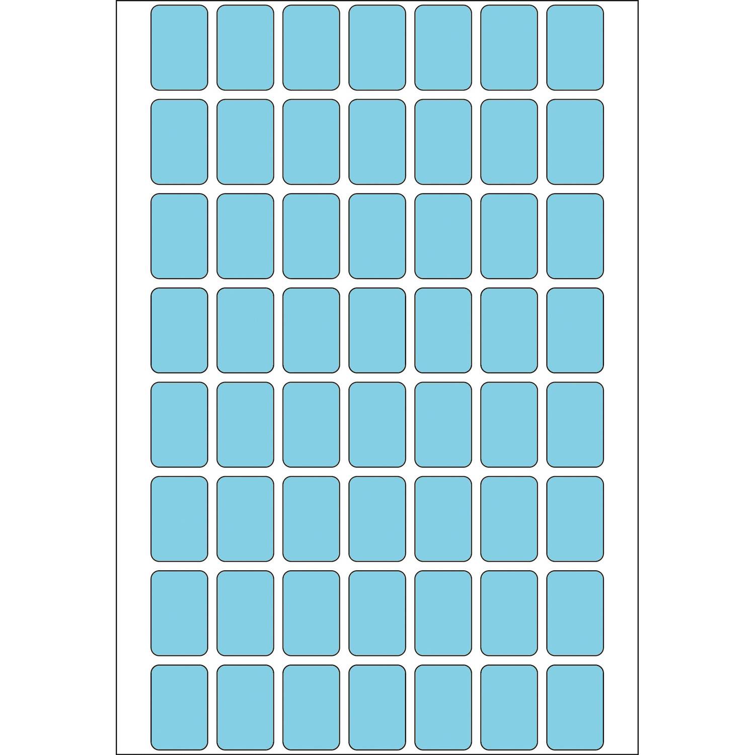 HERMA - Papier - selbstklebend - Blau - 12 x 18 mm 1792 Etikett(en) (32 Bogen x 56)