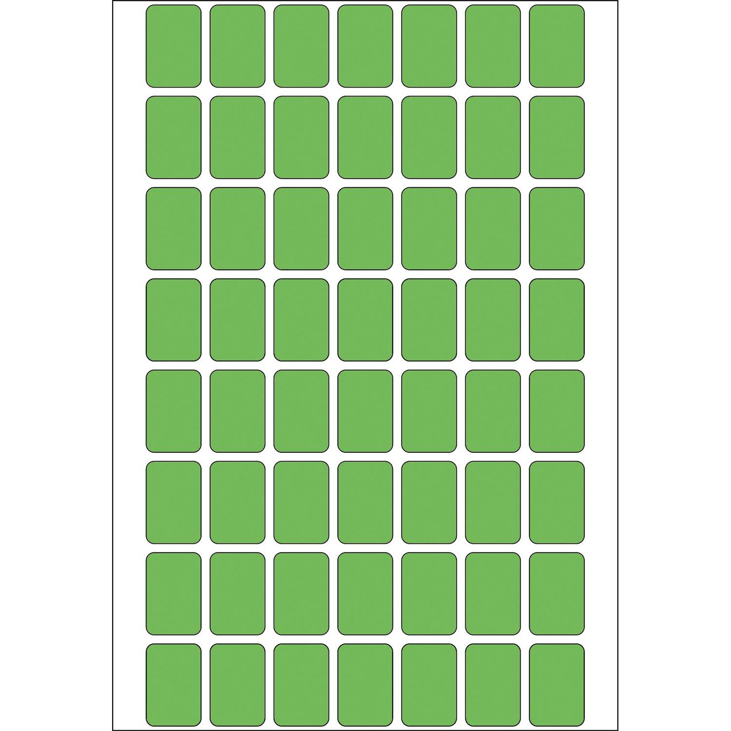 HERMA - Permanenter Klebstoff - grün - 12 x 18 mm 1792 Etikett(en) (32 Bogen x 56)