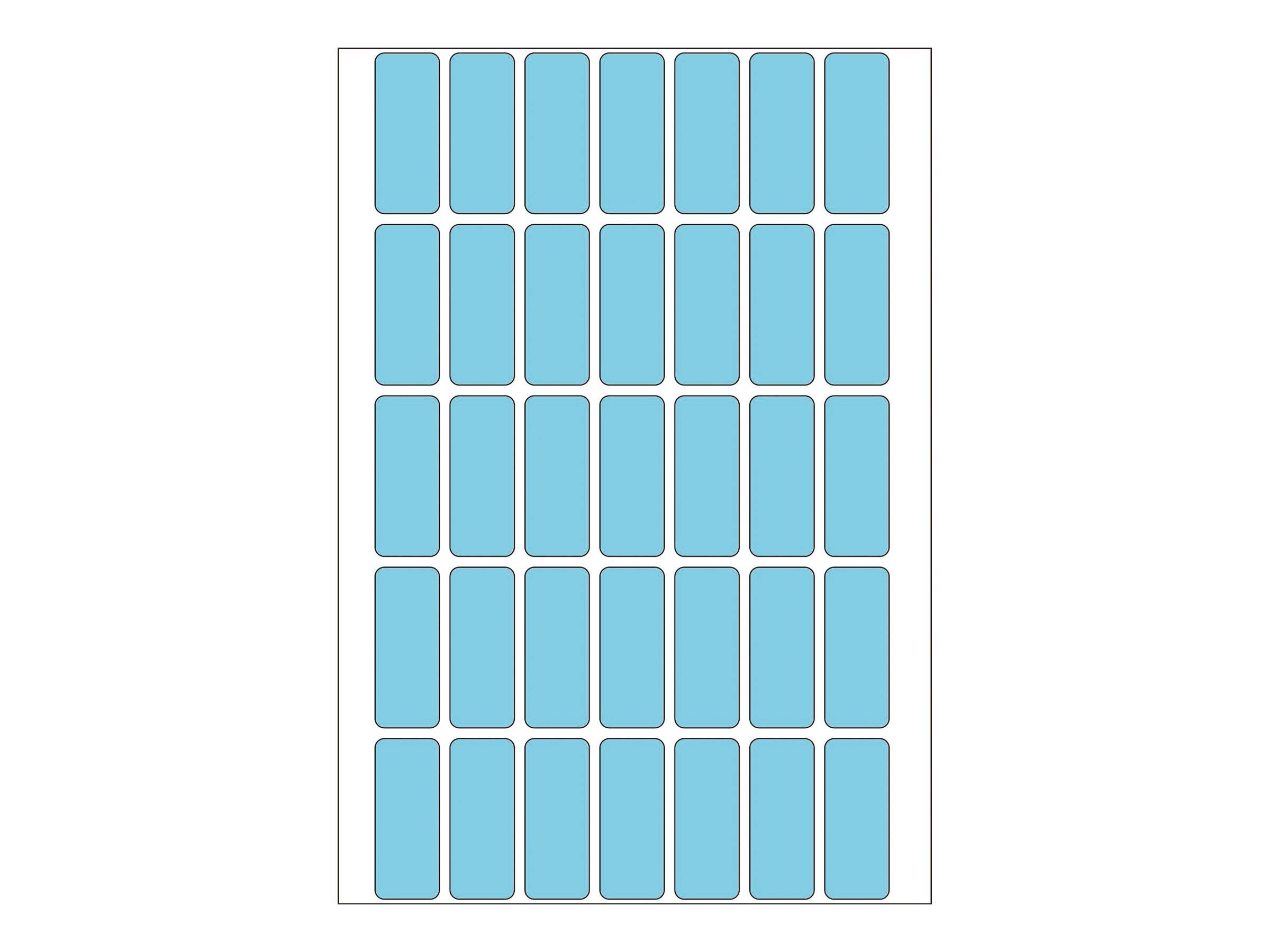 HERMA - Permanenter Klebstoff - Blau - 12 x 30 mm 1120 Etikett(en) (32 Bogen x 35)