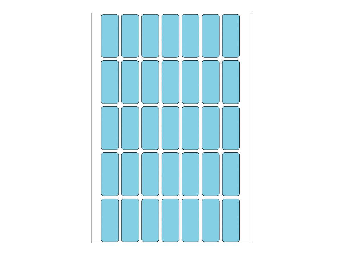 HERMA - Permanenter Klebstoff - Blau - 12 x 30 mm 1120 Etikett(en) (32 Bogen x 35)