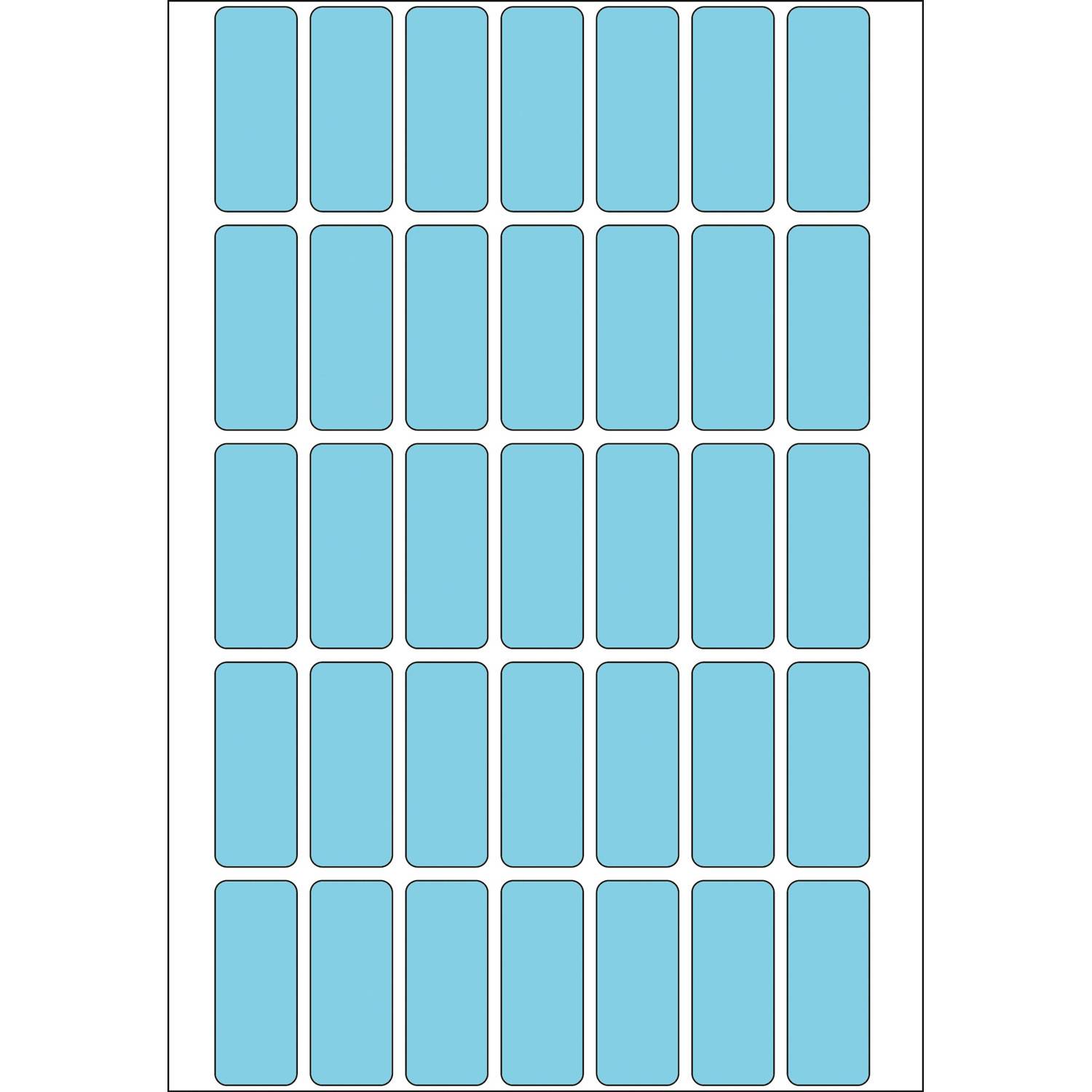 HERMA - Permanenter Klebstoff - Blau - 12 x 30 mm 1120 Etikett(en) (32 Bogen x 35)