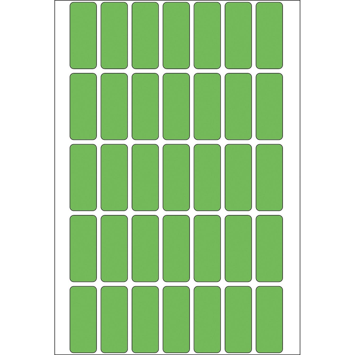 HERMA - Permanenter Klebstoff - grün - 12 x 30 mm 1120 Etikett(en) (32 Bogen x 35)