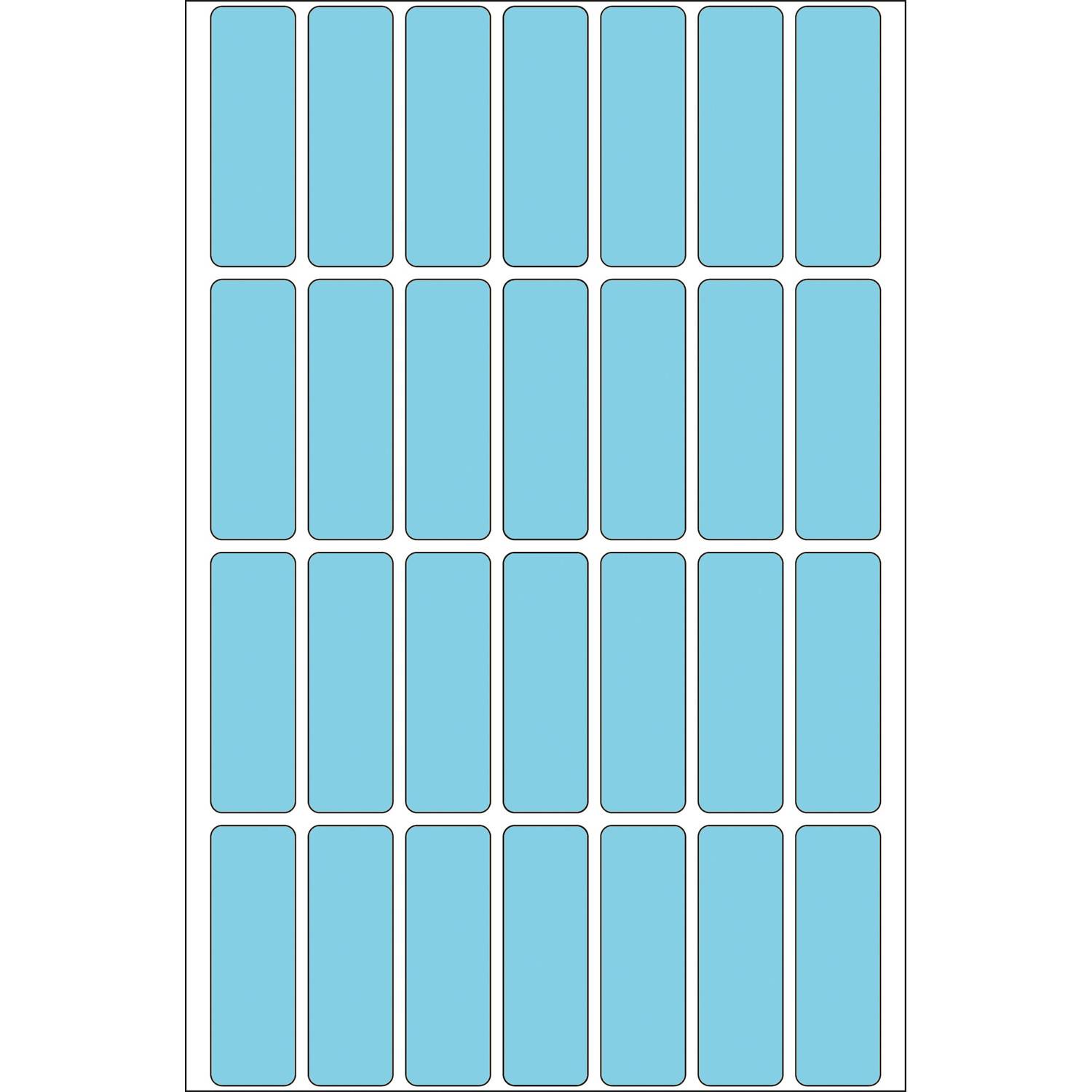 HERMA - Papier - matt - permanenter Klebstoff - Blau - 13 x 40 mm 896 Etikett(en) (32 Bogen x 28)