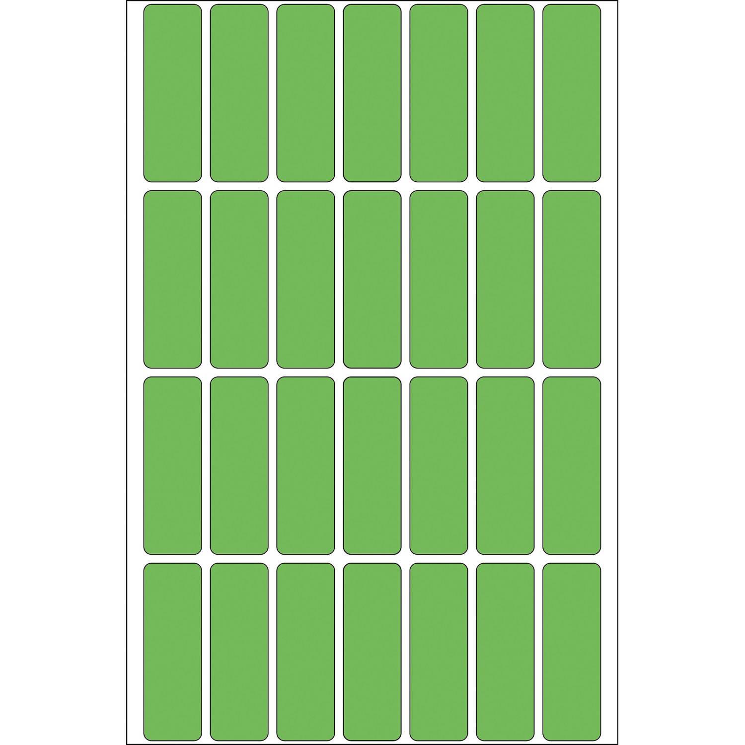 HERMA - Permanenter Klebstoff - grün - 13 x 40 mm 896 Etikett(en) (32 Bogen x 28)