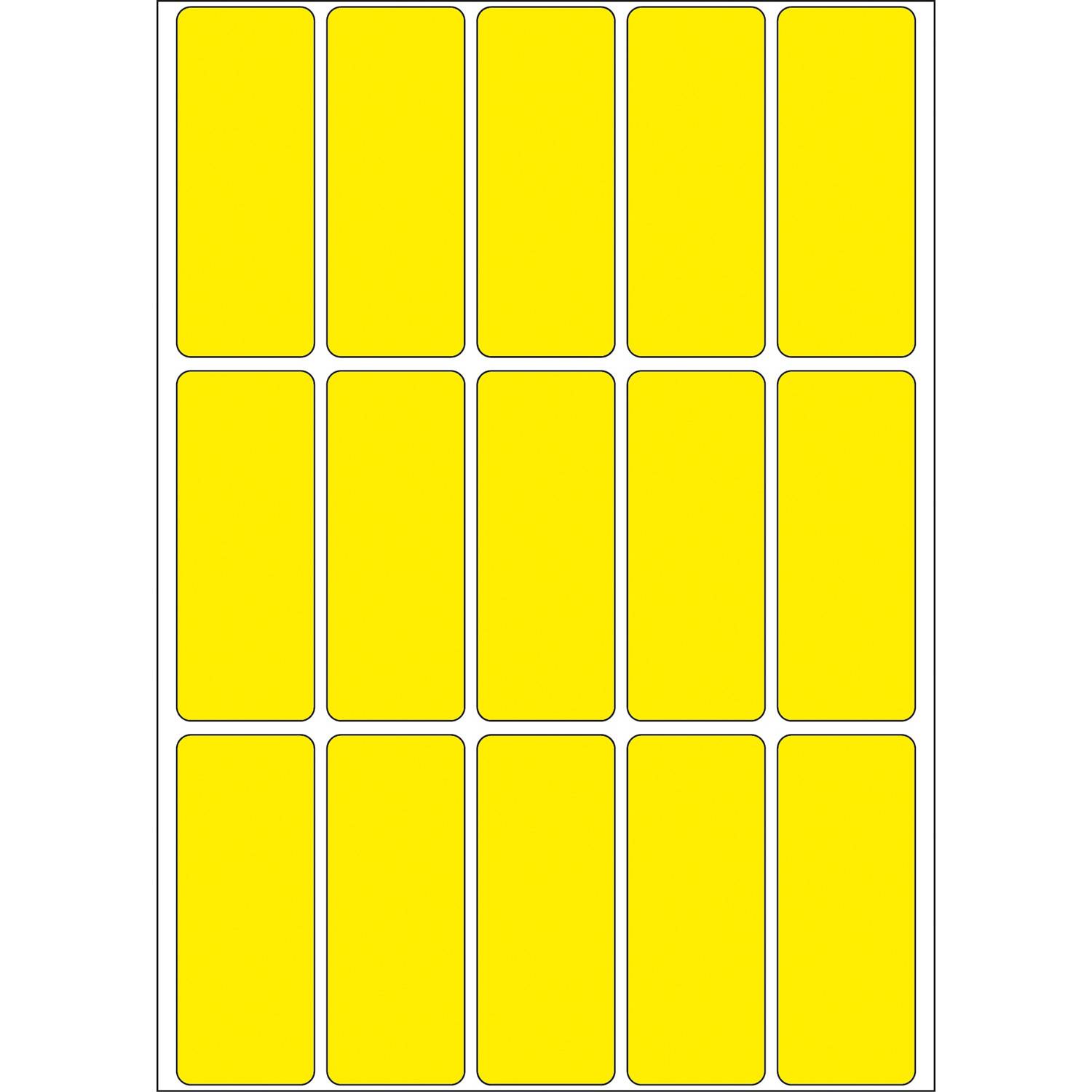 HERMA - Permanenter Klebstoff - Gelb - 20 x 50 mm 480 Etikett(en) (32 Bogen x 15)