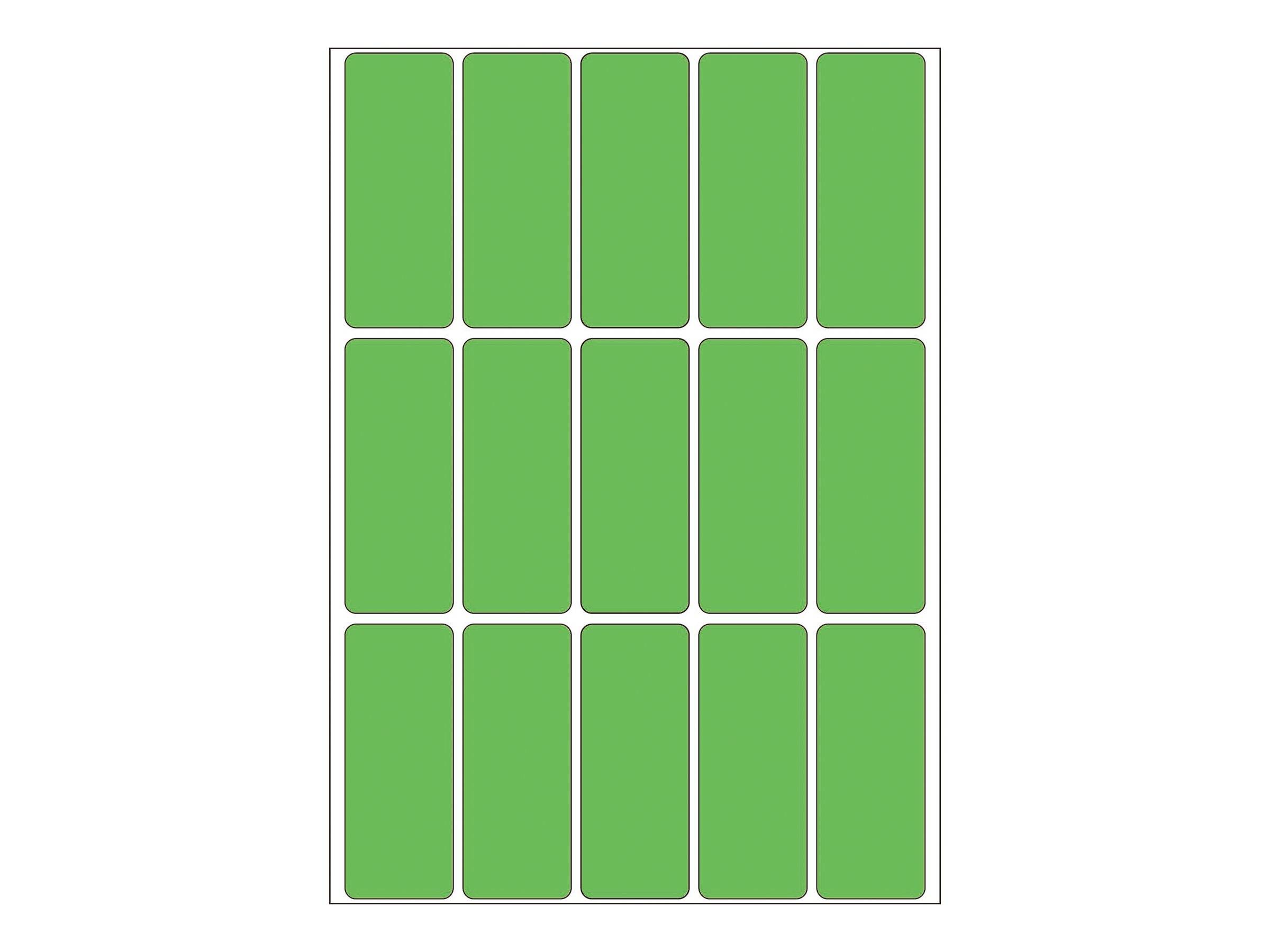 HERMA - Permanenter Klebstoff - grün - 20 x 50 mm 480 Etikett(en) (32 Bogen x 15)