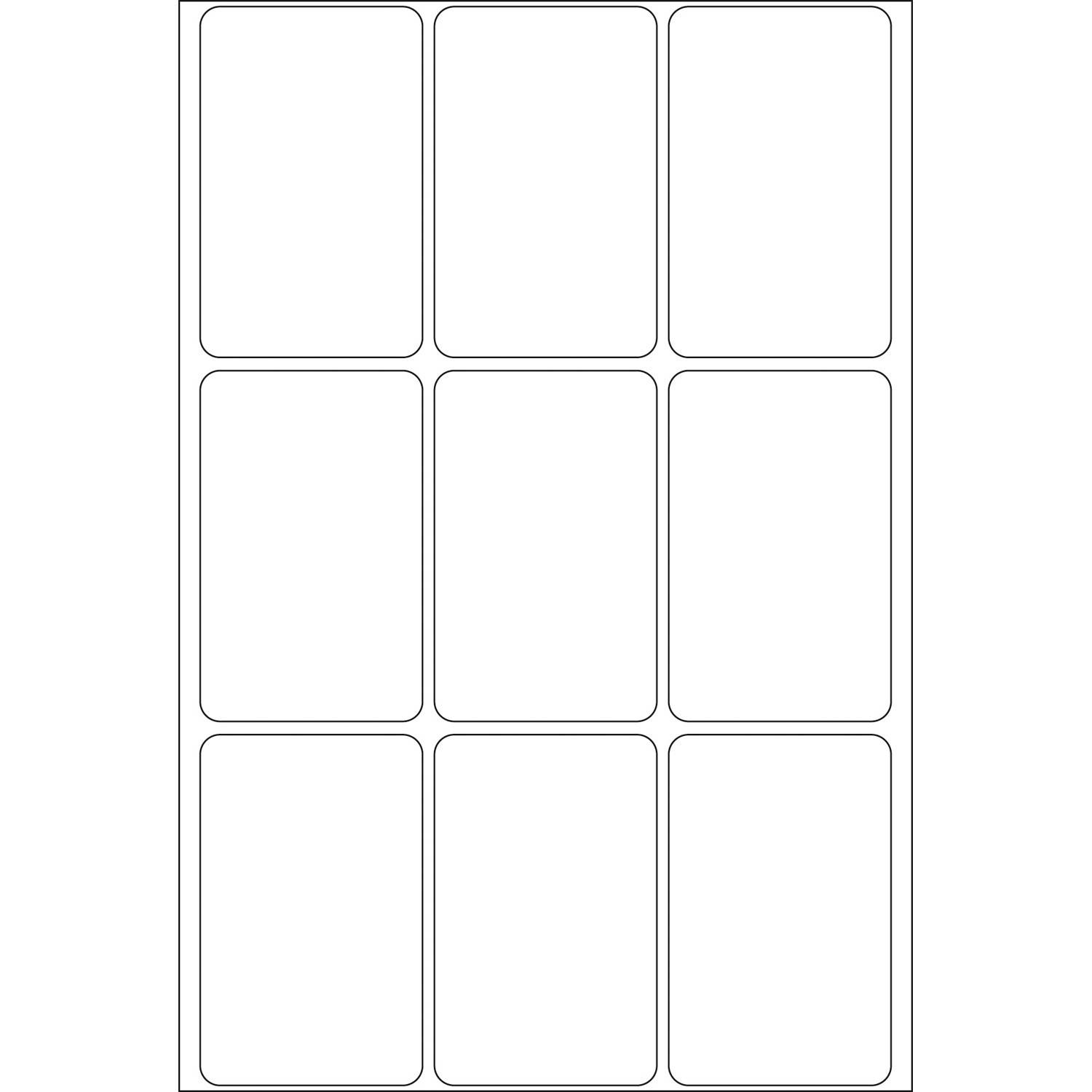 HERMA - Papier - matt - permanenter Klebstoff - weiß - 34 x 53 mm 288 Etikett(en) (32 Bogen x 9)