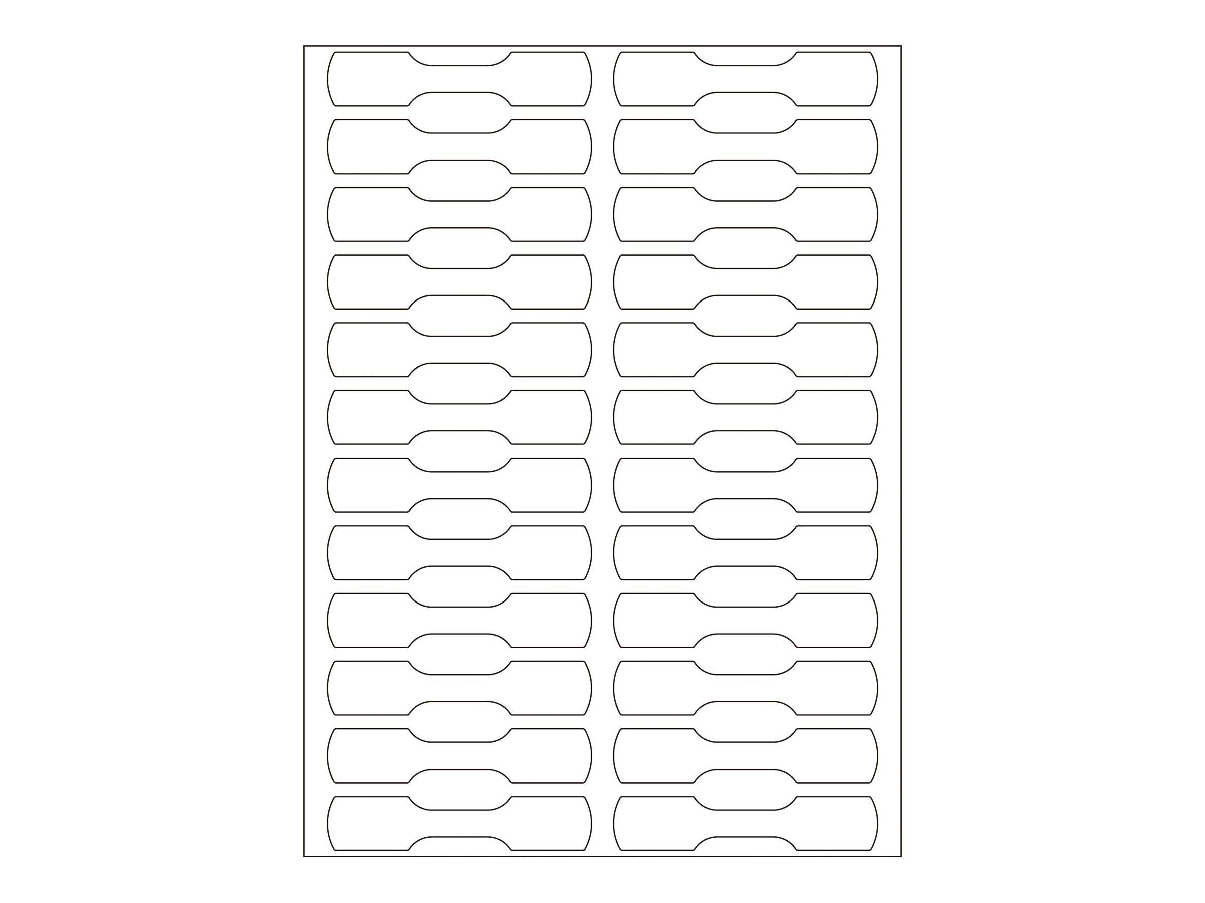 HERMA - Papier - selbstklebend - weiß - 10 x 49 mm 600 Etikett(en) (25 Bogen x 24)