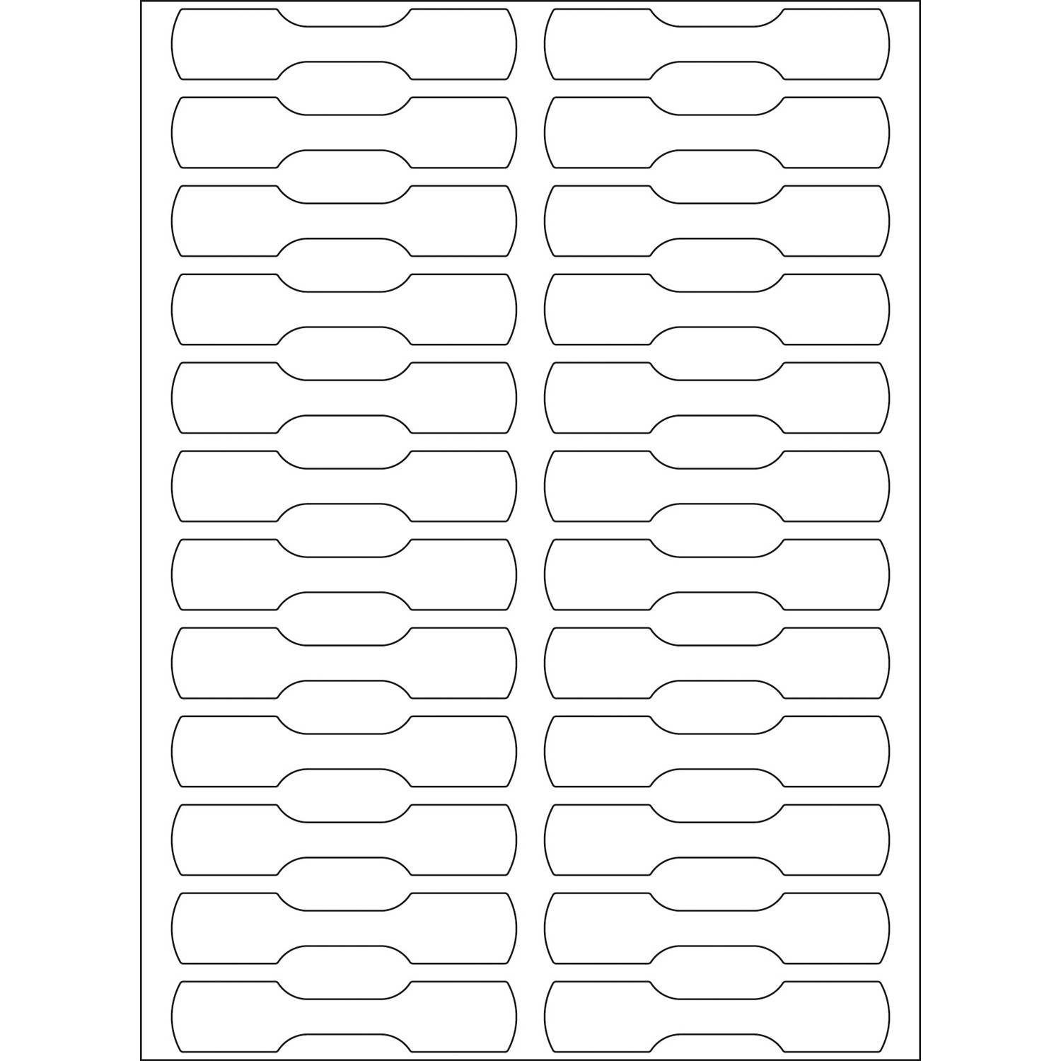 HERMA - Papier - selbstklebend - weiß - 10 x 49 mm 600 Etikett(en) (25 Bogen x 24)