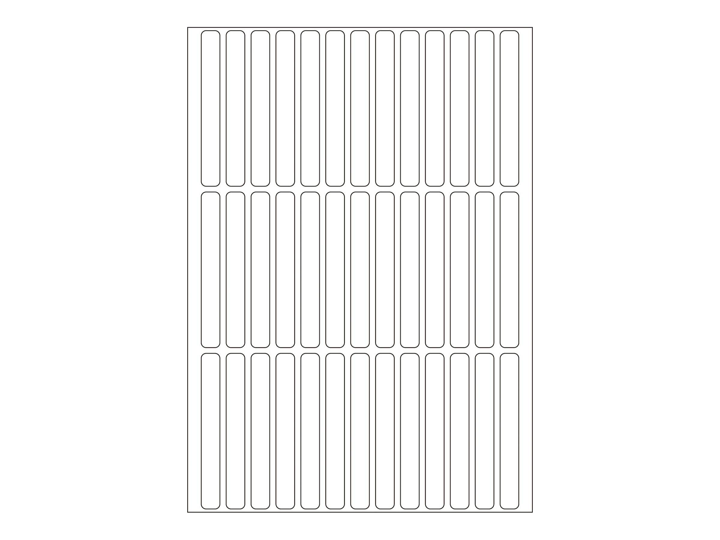 HERMA - Papier - permanenter Klebstoff - weiß - 6 x 50 mm 1248 Etikett(en) (32 Bogen x 39)