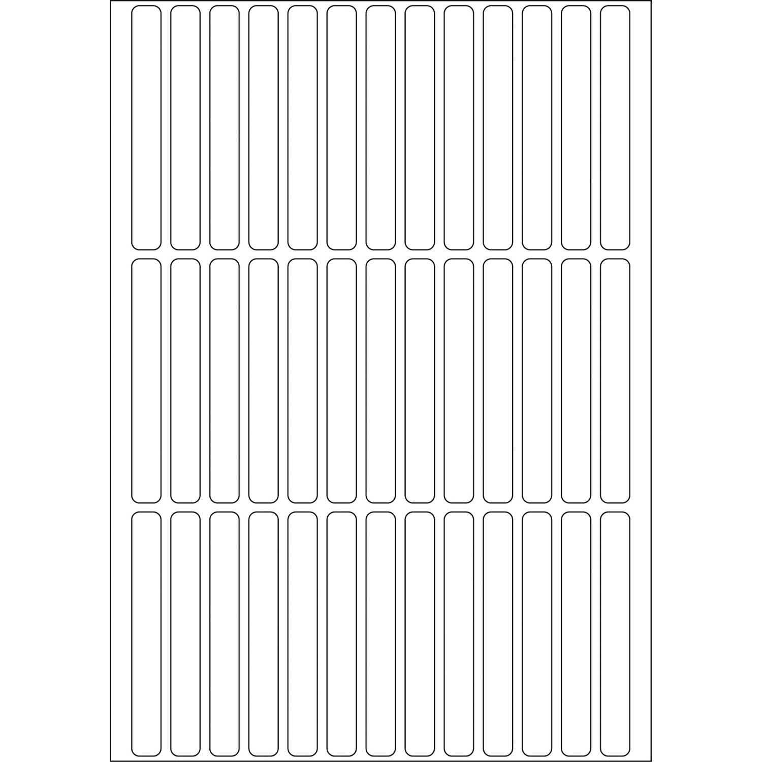 HERMA - Papier - permanenter Klebstoff - weiß - 6 x 50 mm 1248 Etikett(en) (32 Bogen x 39)