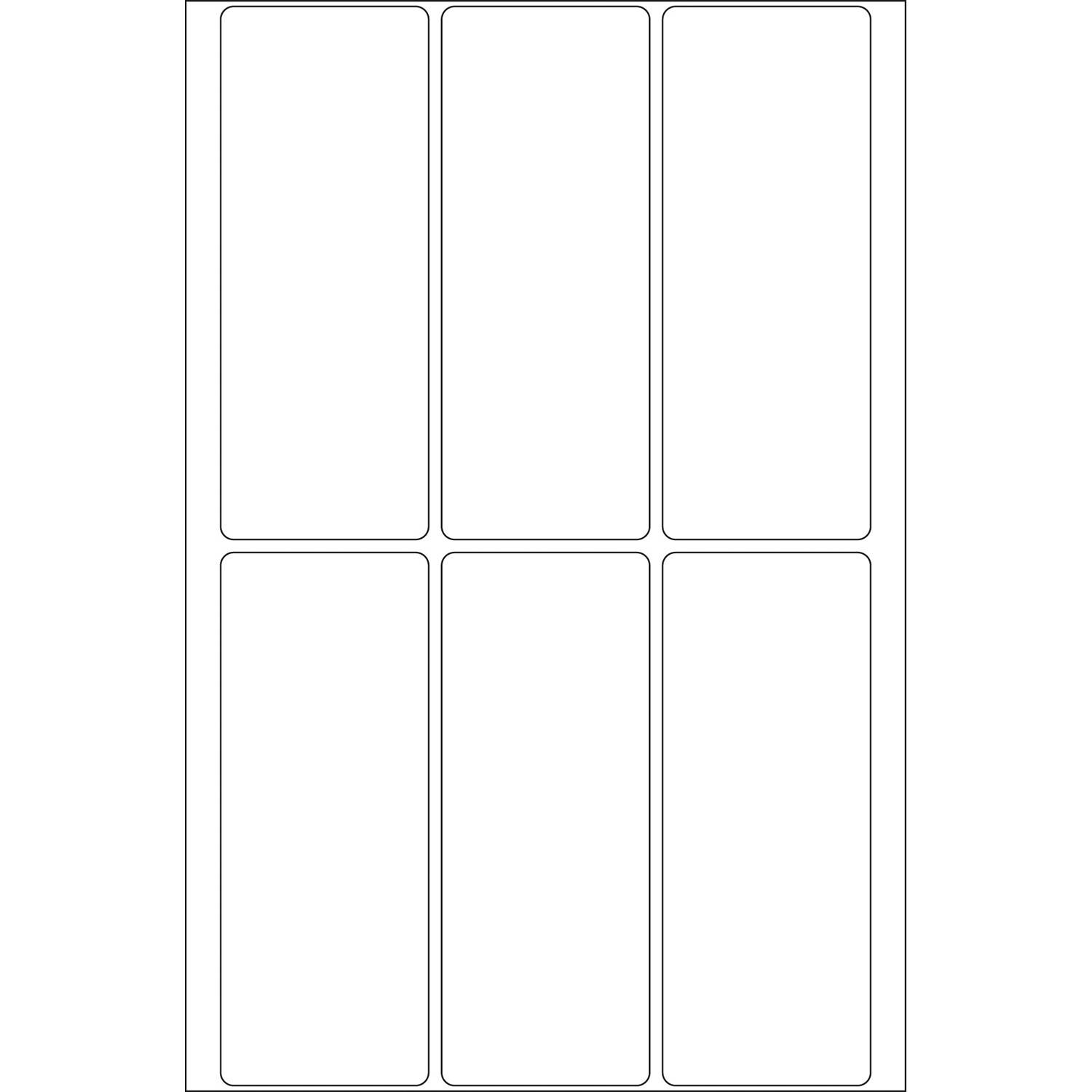 HERMA - Papier - selbstklebend - weiß - 32 x 82 mm 192 Etikett(en) (32 Bogen x 6)