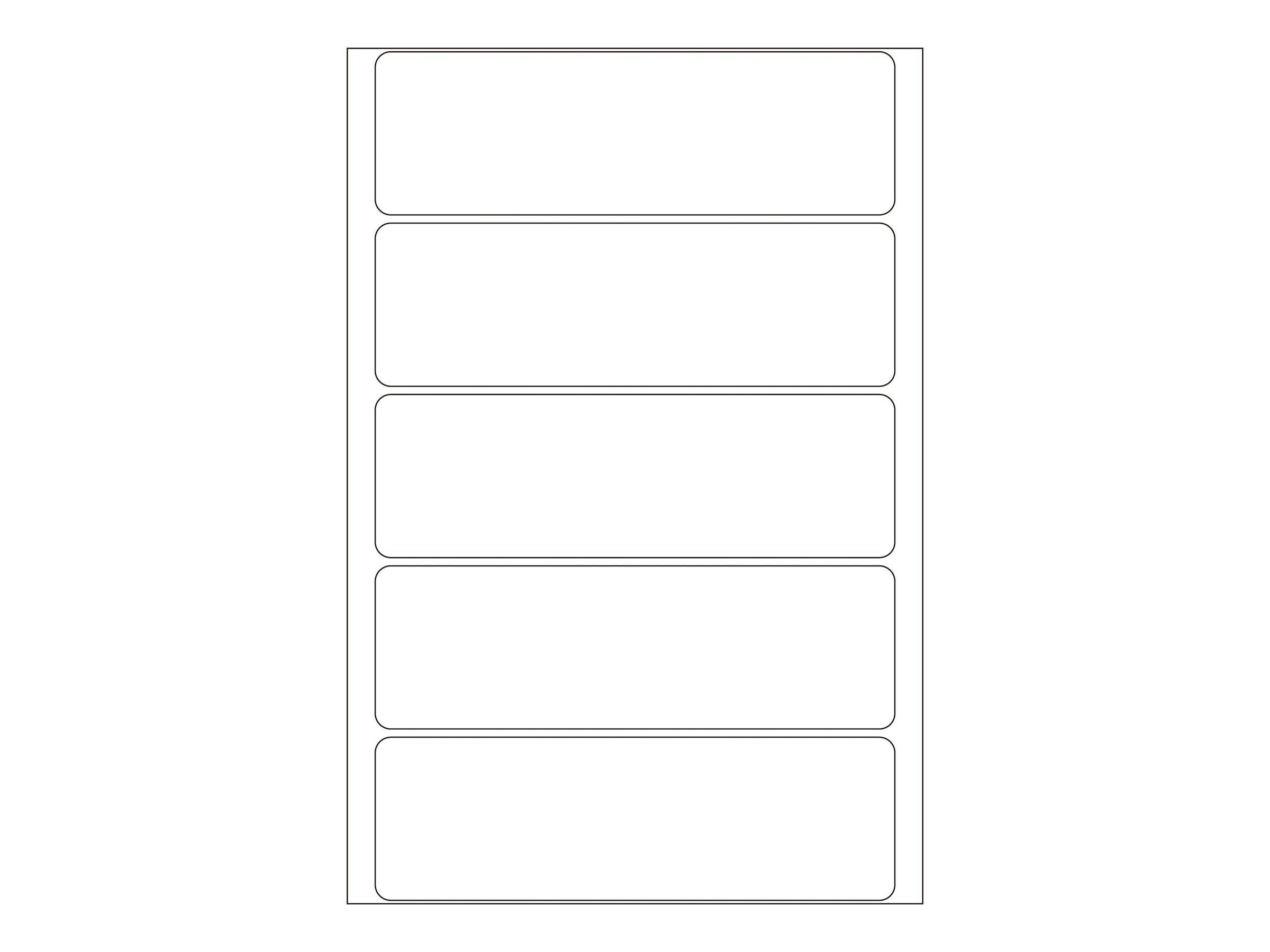 HERMA - Papier - selbstklebend - weiß - 31 x 100 mm 160 Etikett(en) (32 Bogen x 5)