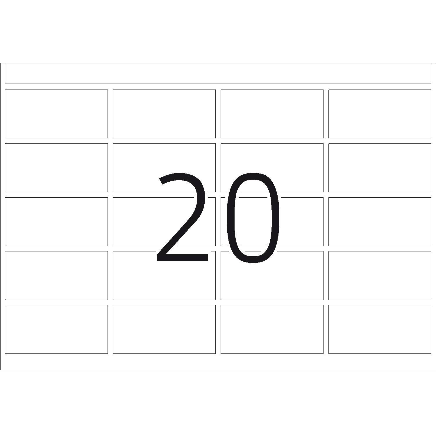 HERMA Haftetiketten für Druckmaschinen DP1 19x40 mm weiß Papier matt 5000 St., Weiß, DP1, Papier, Matte, 75 g/m², Deutschland