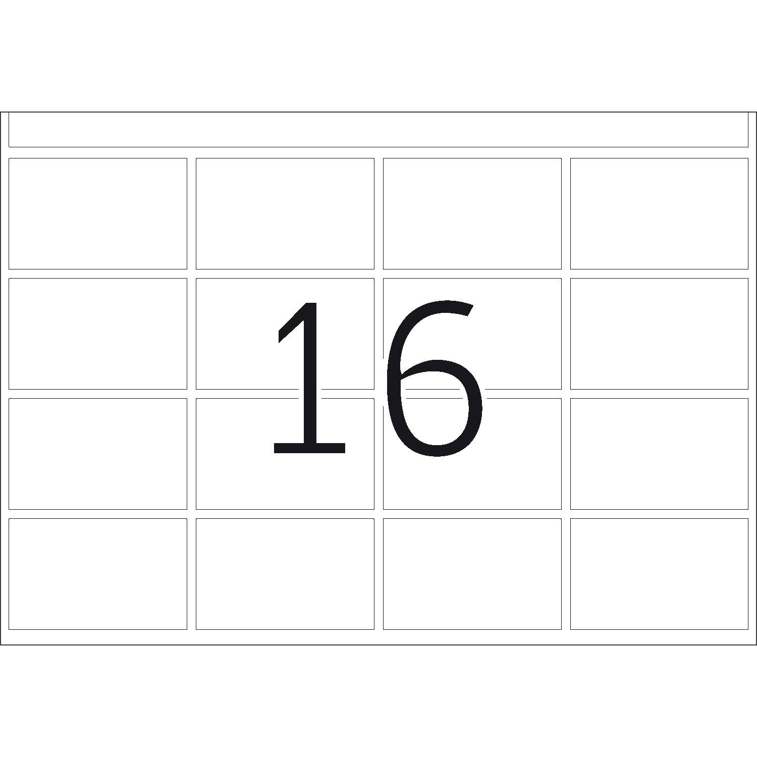 HERMA Labels for printing presses DP1 - Papier - matt - selbstklebend - weiß - 25 x 40 mm - 75 g/m² - 5040 Etikett(en) (315 Bogen x 16)