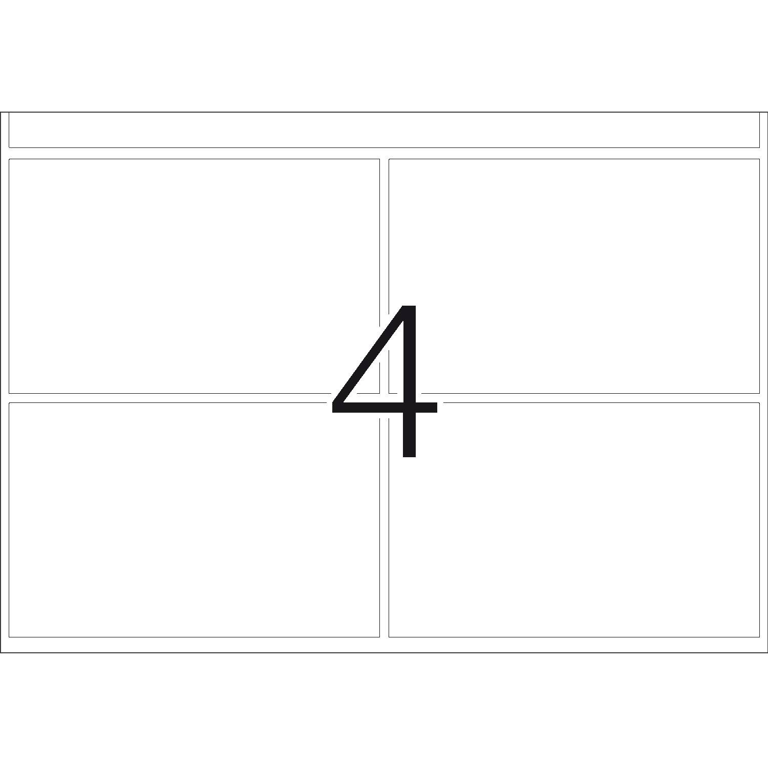 HERMA Labels for printing presses DP1 - Papier - matt - selbstklebend - Rot - 52 x 82 mm - 75 g/m² - 1008 Etikett(en) (252 Bogen x 4)