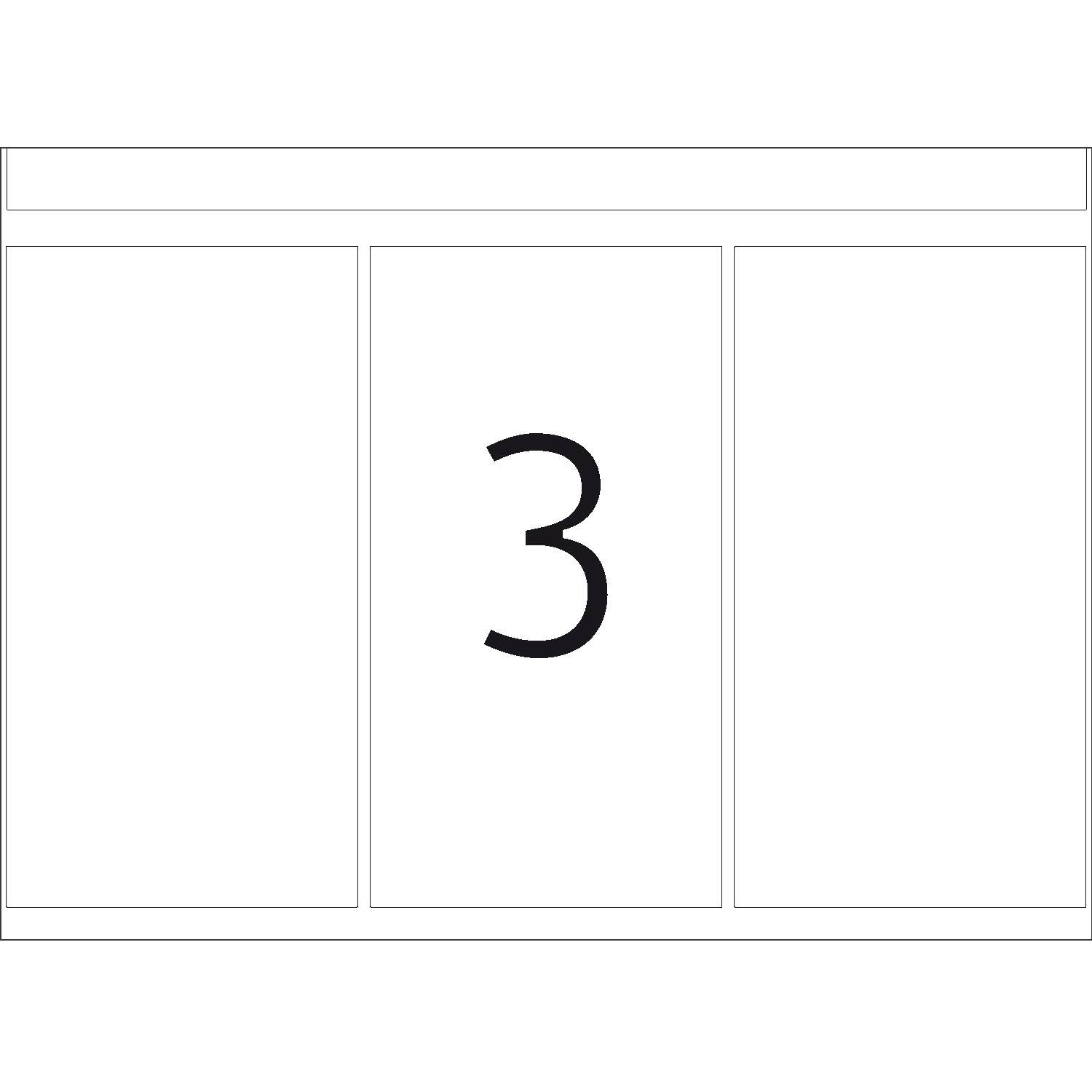 HERMA Labels for printing presses DP1 - Selbstklebend - weiß - 52 x 100 mm - 75 g/m² - 1000 Stck. (336 Bogen x 3)