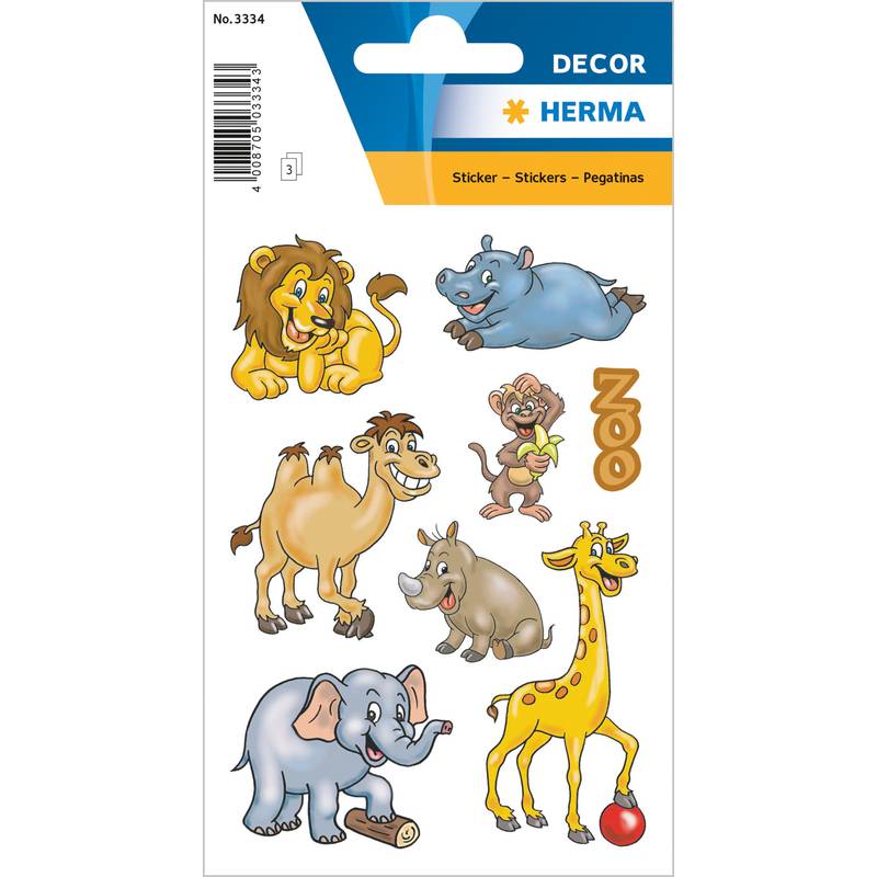 HERMA Sticker DECOR "Zootiere"