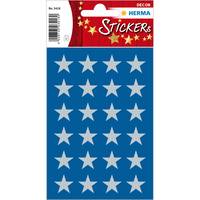 HERMA - Sterne 5-Zackig - Papier - Silber - Dauerhaft - Weihnachten - 15 mm - 72 Stück(e)