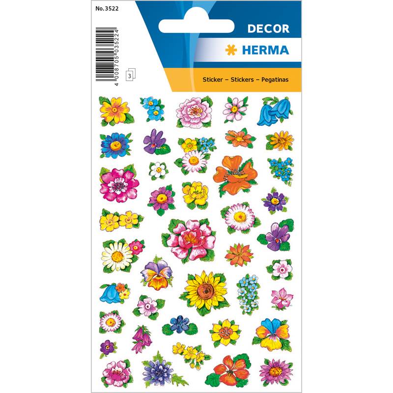 HERMA Sticker DECOR "Kleine Blumenköpfe"