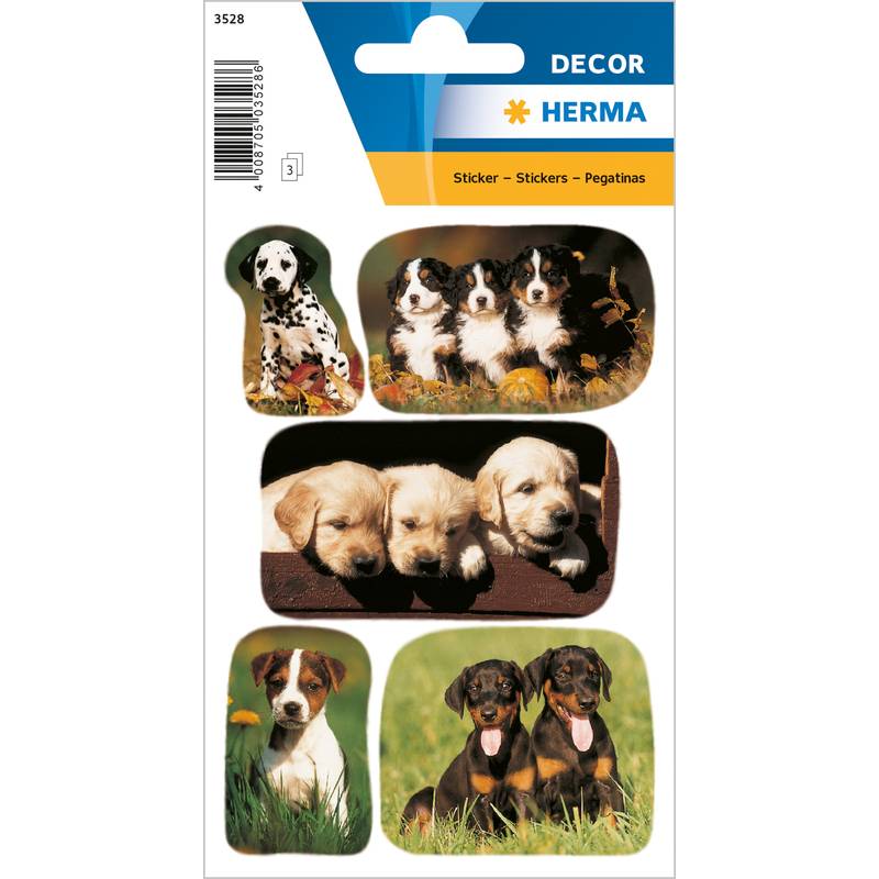 HERMA Sticker DECOR "Hundewelpenfotos"