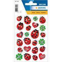 HERMA Sticker Marienkäfer 2 Blatt / 48 Sticker, Papier, Mehrfarbig, Marienkäfer, Dauerhaft, Marienkäfer, 48 Stück(e)