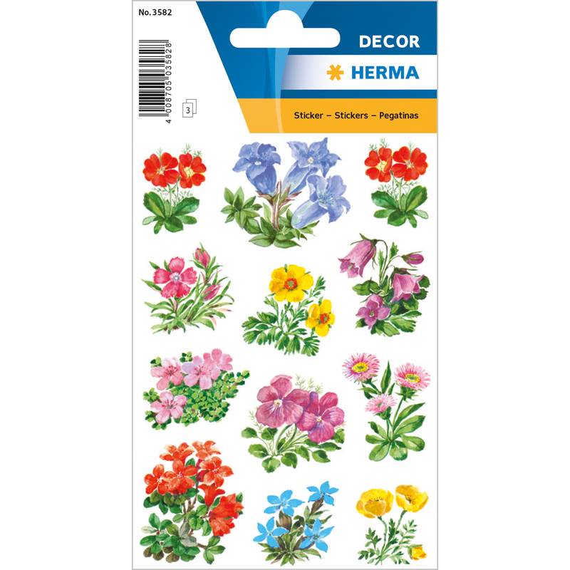 HERMA Sticker DECOR "Gebirgsblumen"