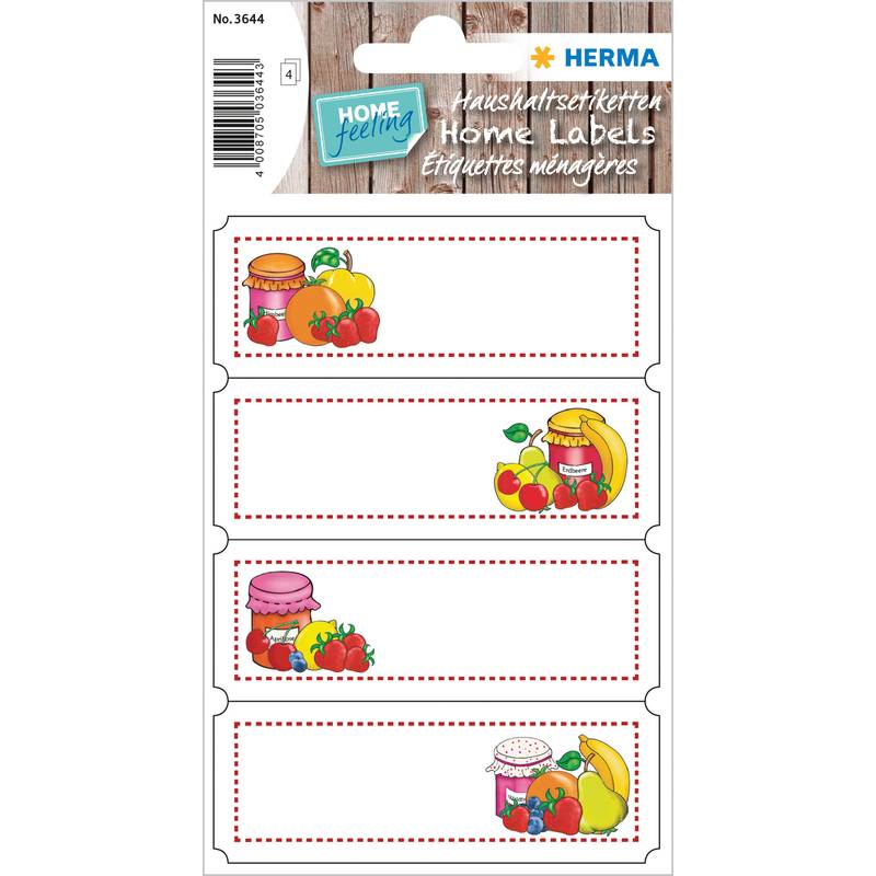 HERMA Haushalts-Etiketten Fruchtauswahl, 76 x 28 mm