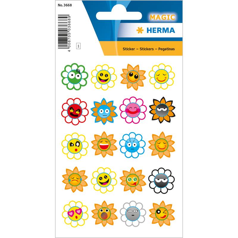 HERMA Sticker MAGIC "Crazy Suns", Puffy