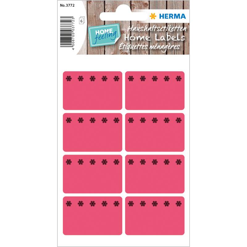 HERMA Tiefkühletiketten, 26 x 40 mm, leuchtrot