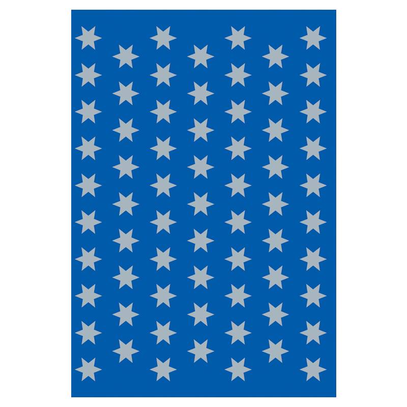 HERMA Weihnachts-Sticker DECOR "Sterne", 8 mm, silber