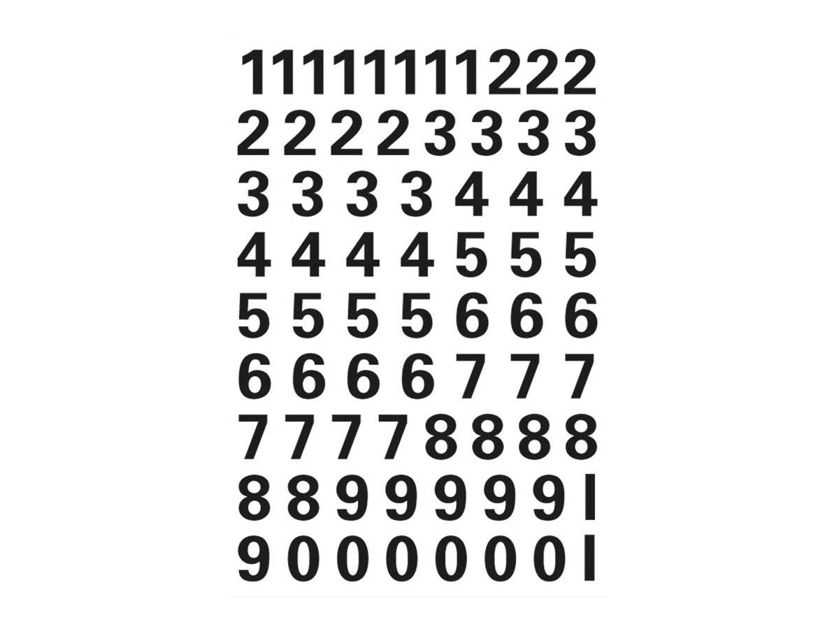 Schwarze Zahlen in einem zentrierten Gitter auf weißem Hintergrund angeordnet, beginnend mit „11111111222