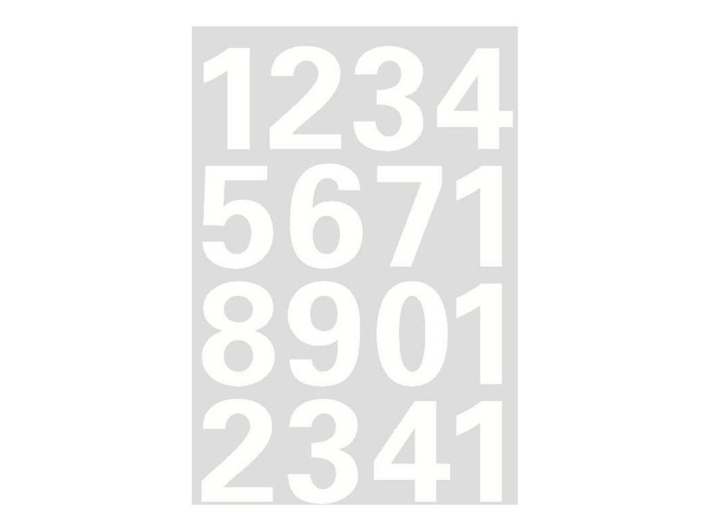 Grau hinterlegtes Plakat mit großen, übereinander gestapelten weißen Ziffern 1234, 5671, 8901 und 2341.
