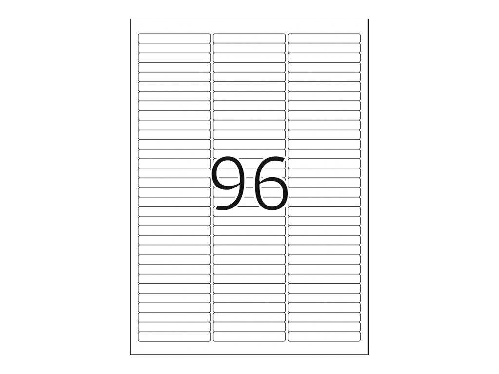 HERMA Special - Papier - matt - selbstklebend, entfernbarer Klebstoff - weiß - 63.5 x 8.5 mm 2400 Etikett(en) (25 Bogen