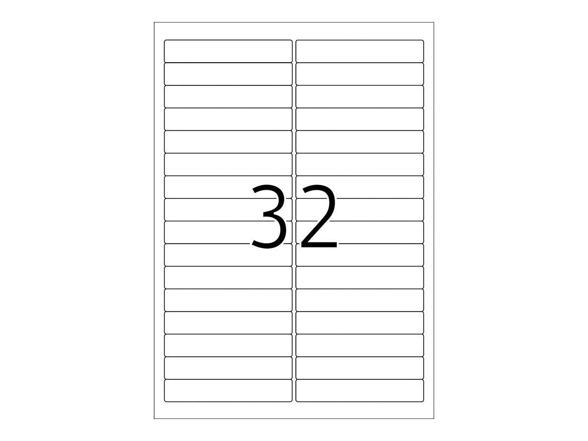 Leeres Gitterlayout mit zwei Spalten leerer rechteckiger Zellen und der Zahl „32