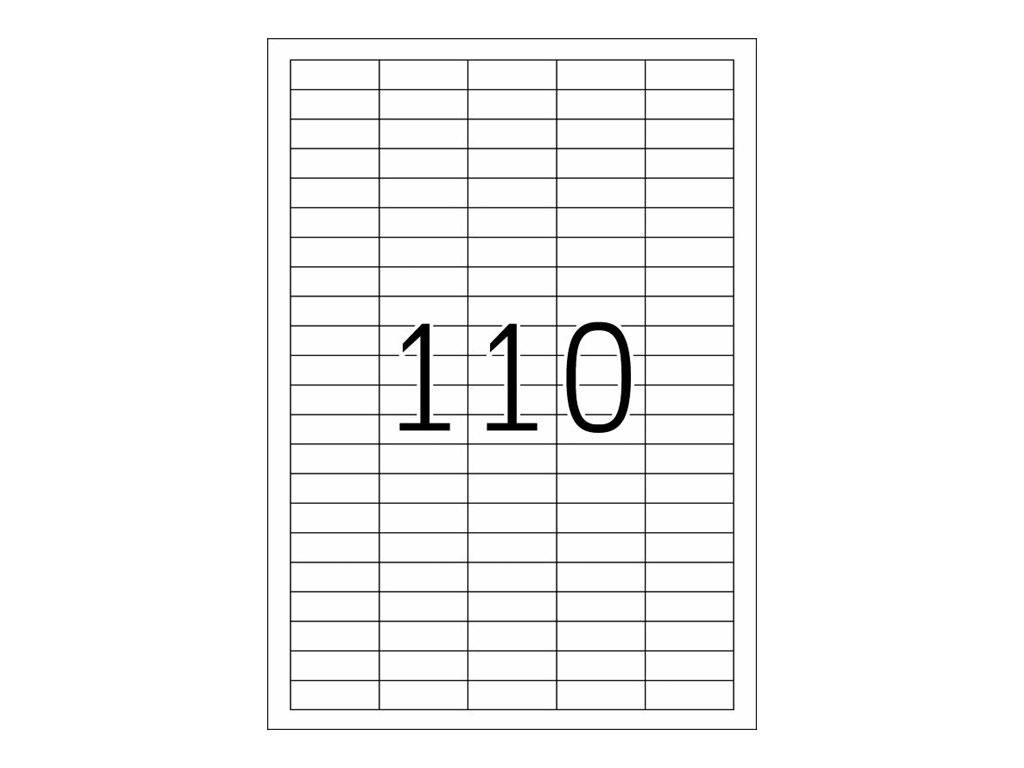 Eine leere linierte Arbeitsblattseite mit der Nummer 110 in großem schwarzem Text zentriert.
