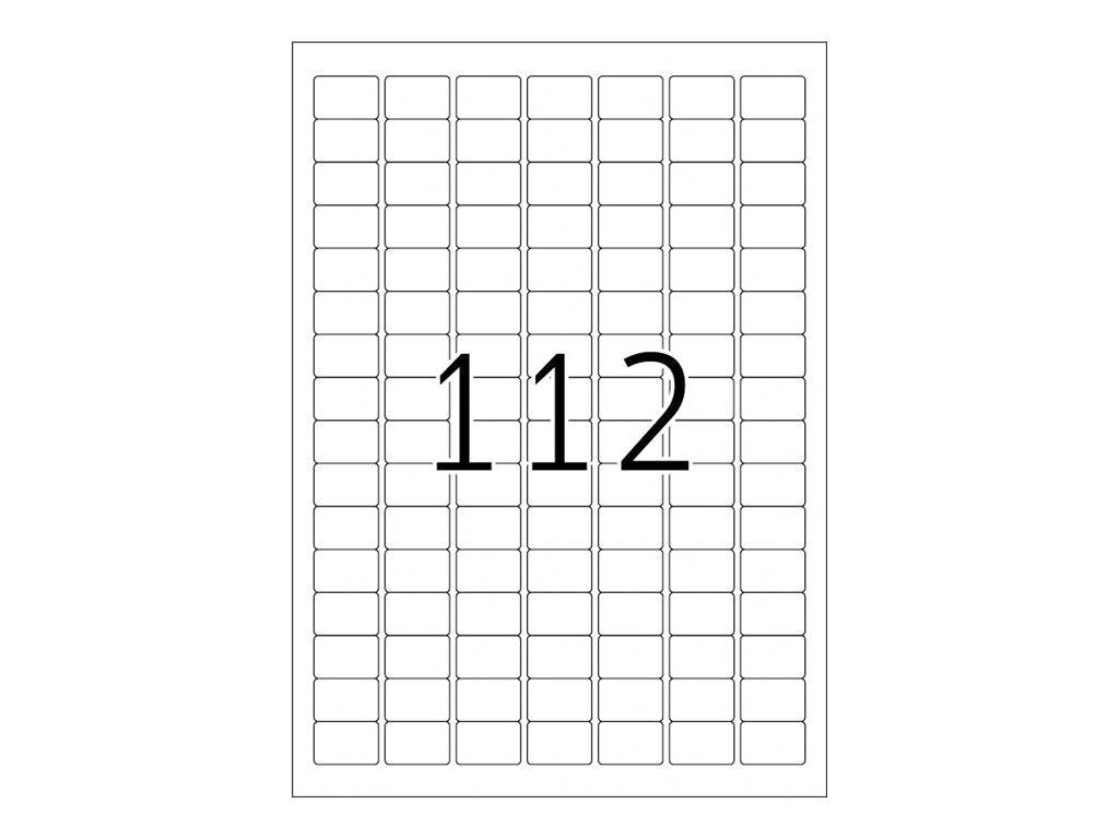 HERMA Special - Papier - matt - selbstklebend, entfernbarer Klebstoff - weiß - 25.4 x 16.9 mm 2800 Etikett(en) (25 Bogen