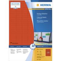 HERMA 4238, Rot, Abgerundetes Rechteck, Matte, 25,4 mm, 10 mm, 18900 Stück(e)