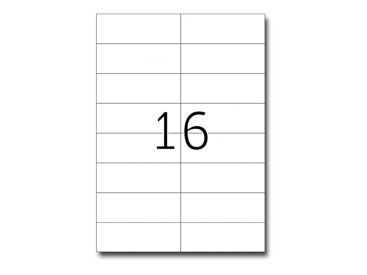 HERMA Special - Papier - matt - permanent selbstklebend - Blau - 105 x 37 mm 1600 Etikett(en) (100 Bogen x 16)