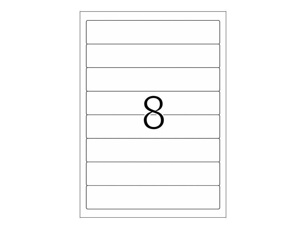 HERMA Special - Papier - matt - permanent selbstklebend - weiß - 192 x 34 mm 800 Etikett(en) (100 Bogen x 8)