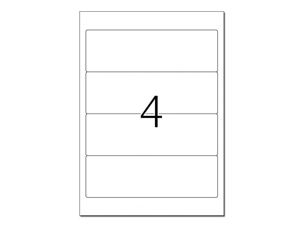 HERMA Special - Papier - matt - permanent selbstklebend - Gelb - 192 x 61 mm 400 Etikett(en) (100 Bogen x 4)